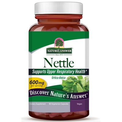 Nature's Answer Nettle, Коприва, 600 mg, 90 капсули