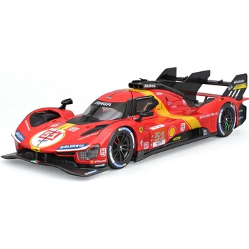 Bburago Ferrari Racing 499P LMH Red 51 1:24