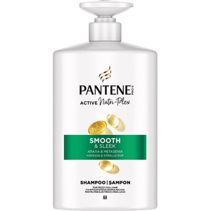 Pantene , Шампоан Smooth & Sleek Nutri-Plex за хвърчаща и безжизнена коса, 800мл