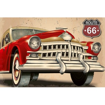 DIMEX ART s. r. o Флизелинов фототапет ретро плакат - кола 375 x 250 см