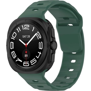 Techsuit Силиконова каишка за Samsung Galaxy Watch Ultra 47мм (зелен) - Techsuit W055 Silicone Strap (KF2334752)