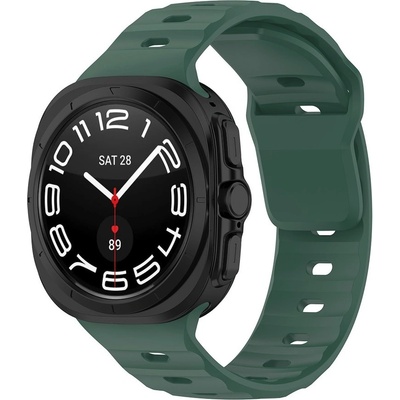 Techsuit Силиконова каишка за Samsung Galaxy Watch Ultra 47мм (зелен) - Techsuit W055 Silicone Strap (KF2334752)