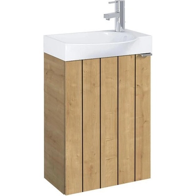 Roca Шкаф Unik Micro Plus 452 mm, light oak structure / мебел и умивалник (A852444574)