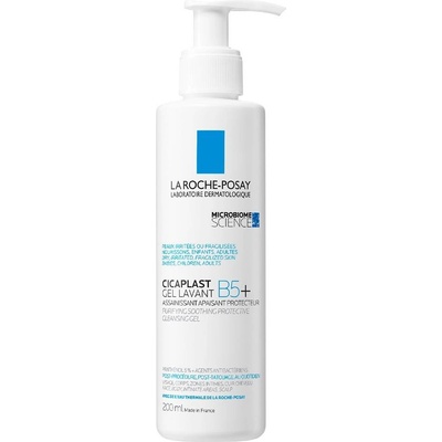 La Roche-Posay Cicaplast B5 Успокояващ почистващ гел за лице, тяло и скалп, 200 ml