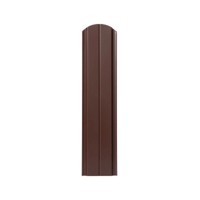 Covernit Plechová plotovka Spazio oblá 100 cm 100 x 115 x 09 cm hnědá