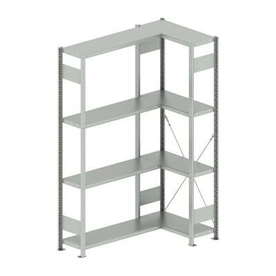META zásuvný rohový regál 2000 x 750 /1000 x 300 mm nosnost 100 kg