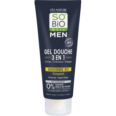 SO'BiO ÉTIC Gel sprchový MEN Energizující zázvor 200 ml BIO