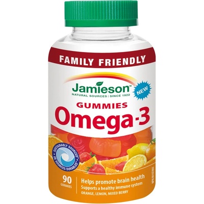 Jamieson Omega-3 Gummies 90 želé pastiliek