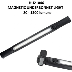 Hubitools- Белгия Акумулаторна cob led лампа 80 - 1200 лумена с чупещи се магнитни ръкохватки и куки за окачване ; hubitools hu21046