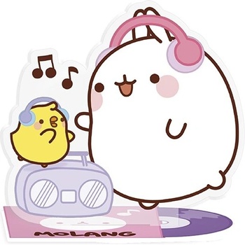 ABYstyle Акрилна фигура ABYstyle Animation: Molang - Music fan Molang (ABYACF063)