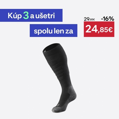 Wedze detské termoponožky 500 čierne