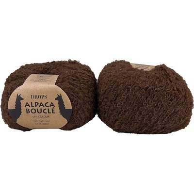Drops Alpaca Bouclé 8905 čokoláda