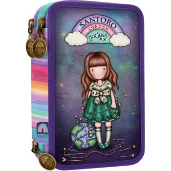 Santoro Несесер с пособия Santoro Gorjuss - Be Kind To Our Planet, 3 ципа (607GJ27)