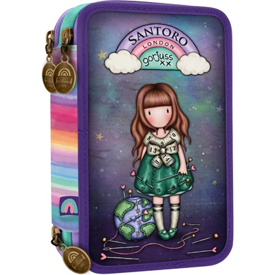 Santoro Несесер с пособия Santoro Gorjuss - Be Kind To Our Planet, 3 ципа (607GJ27)