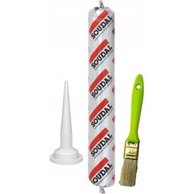 SOUDAL SWS SOUDATIGHT HYBRID tekutá membrána ŠEDÁ 600ml + aplikátor + štětec