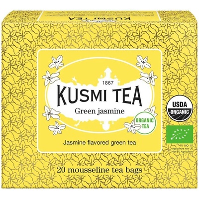 Kusmi Tea Porcovaný bio organický zelený čaj Green Tea with Jasmine 20 sáčků