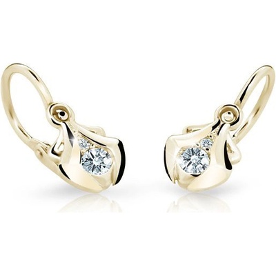 Cutie Jewellery detské náušnice zlaté C2224Z-White