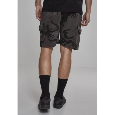 Urban Classics camo Cargo Terry shorts dark camo