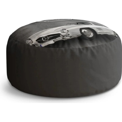 Sablio Okrúhly taburet Circle Mercedes-Benz 300 SL Šedé pozadí: 38x48 cm