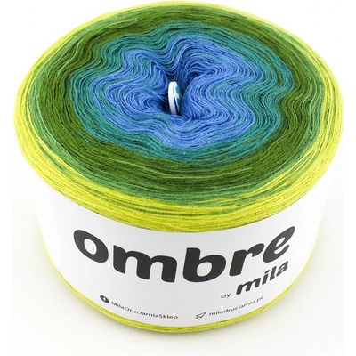 MILA Příze OMBRE Classic 1200m/3nitky M024R - Háj II.