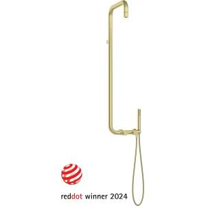  Матирано златна душ колона тип Дъжд Silia Brushed Gold