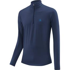 Löffler Мъжки поларен пуловер Löffler Midlayer Transtex Fleece jumper - Dark Blue - размер 48 (EU) (005-3433-0513)