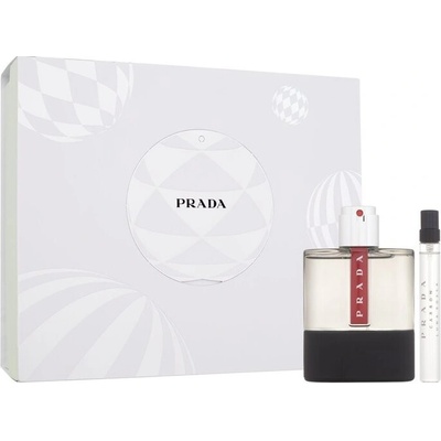 Prada Luna Rossa Carbon Darčeková sada pánska toaletná voda 100 ml a miniaturka pánska toaletná voda 10 ml