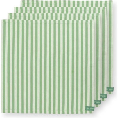 PIP Studio Ubrousek Stripes světle zelená 4ks 51.067.041 40x40cm