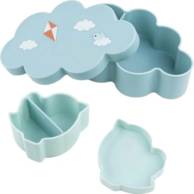 Done by Deer Комплект за хранене 3 в 1 Done by Deer - Playground, Blue (1246442)