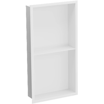 Mexen X-Wall-R нишова лавица с фланец и рафт 60 x 30 cm, бяла - 1920603010S (1920603010S)