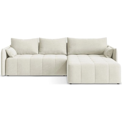 makamii Бежов разтегателен ъглов диван с място за съхранение (десен ъгъл) Moku - Makamii (MOKU_RCF_41_P1_C1)