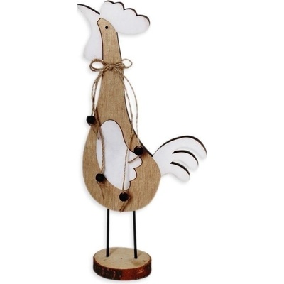 Kohout dřevo 23cm natural