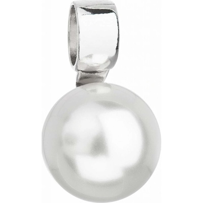 Pavona Stříbrný přívěsek s bílou Preciosa perlou 34212.1