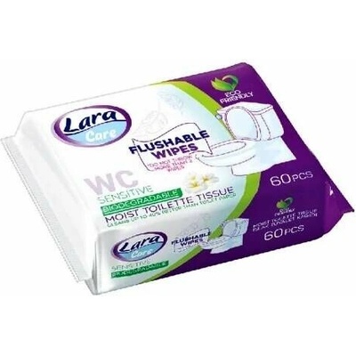 LARA Care Vlhčený Sensitive Heřmánek 60 ks