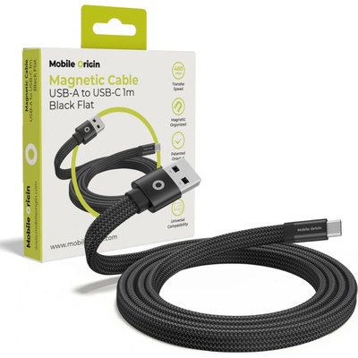 Mobile Origin MCF-USBA-1M-BLK USB-A to USB-C, 1m, černý