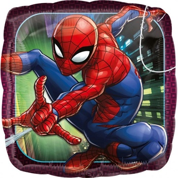 Amscan Fóliový balónek 18 SQR Spiderman Happy Birthday