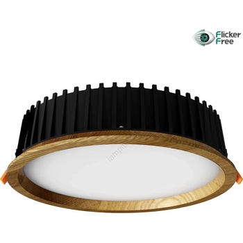 APLED - LED Лампа RONDO WOODLINE LED/18W/230V 3000K Ø 26 см дъб масивнo дървo (AP0178)