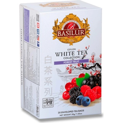 Basilur Bílý čaj White Tea Forest Fruit 20 x 1,5 g