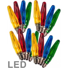 Žárovky pro řetěz LED ASTERIA Filament E-10 14V/0,2W 16ks MIX barevné 1ks