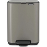 Brabantia Кош за боклук Brabantia Bo Pedal 1010126, 4 л, Леко затваряне, Противоплъзгаща основа, Сив (1010126)