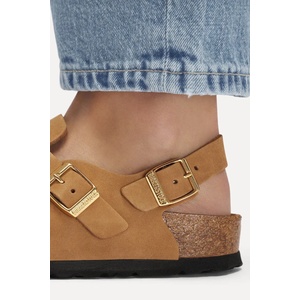 Birkenstock чехли сабо дамски от кожа Tokio