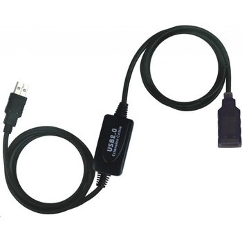 PremiumCord KU2REP10 USB 2.0 repeater a prodlužovací A/M-A/F, 10m