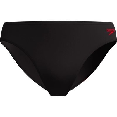 Speedo pánske plavky Hyperboom Brief čierne/červené