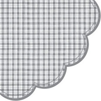 PAW ubrousky Chequered Grey R 32cm