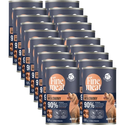 PetRepublic Fine Meat Adult pokrm z hovädzieho mäsa 20 x 400 g