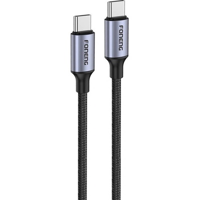 Foneng Кабел Foneng X95, USB-C към USB-C, 1.2m, 60W, сив (X95 1.2m C-C)