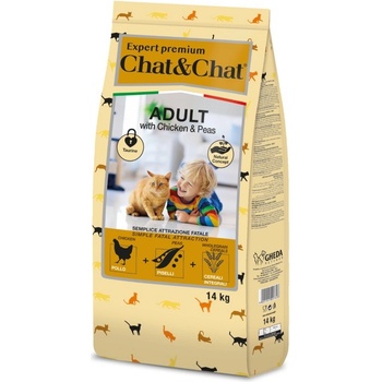 Chat & Chat Expert Adult Chicken & Peas 14 kg