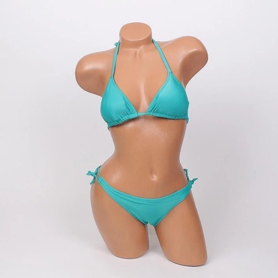 Дамски бански от 3 части в цвят тъмен тюркоаз - чашка А