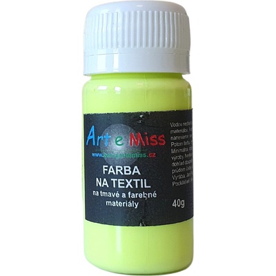 Farba na tmavý textil 110 g 71 neón žltá