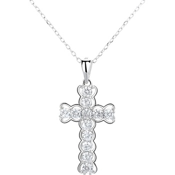 DELIS Медальон от сребро 925, jw1276, кръстовиден модел, родиево покритие (jw1276)